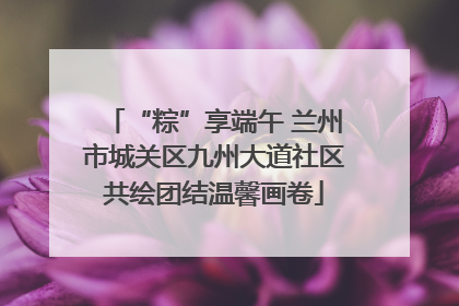 “粽”享端午 兰州市城关区九州大道社区共绘团结温馨画卷