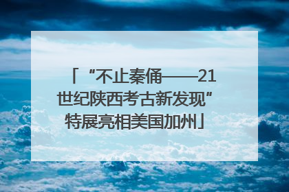 “不止秦俑——21世纪陕西考古新发现”特展亮相美国加州