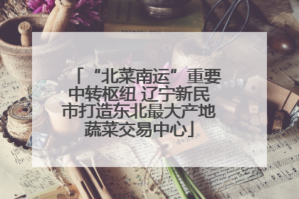 “北菜南运”重要中转枢纽 辽宁新民市打造东北最大产地蔬菜交易中心