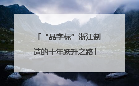 “品字标”浙江制造的十年跃升之路