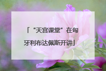 “天宫课堂”在匈牙利布达佩斯开讲