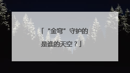 “金穹”守护的是谁的天空？