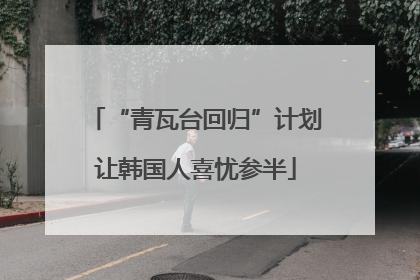 “青瓦台回归”计划让韩国人喜忧参半