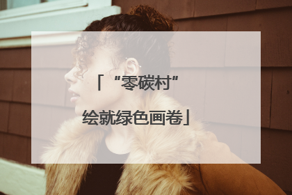 “零碳村” 绘就绿色画卷