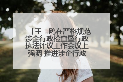 王一鸥在严格规范涉企行政检查暨行政执法评议工作会议上强调 推进涉企行政检查质效大幅提升