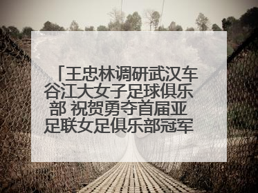 王忠林调研武汉车谷江大女子足球俱乐部 祝贺勇夺首届亚足联女足俱乐部冠军联赛冠军