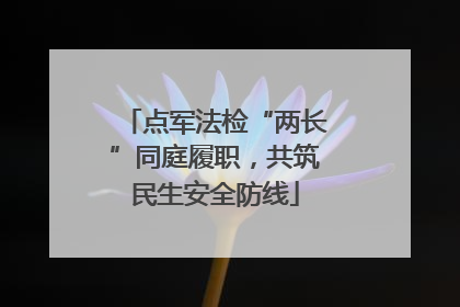 点军法检“两长”同庭履职，共筑民生安全防线
