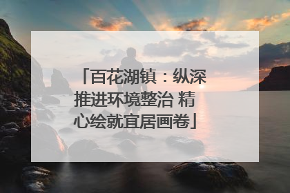百花湖镇：纵深推进环境整治 精心绘就宜居画卷