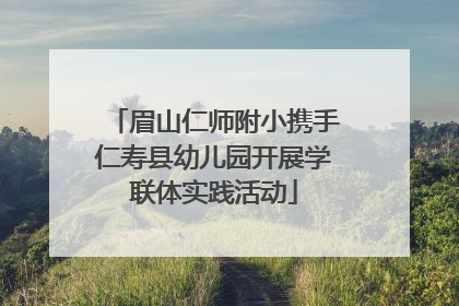 眉山仁师附小携手仁寿县幼儿园开展学联体实践活动