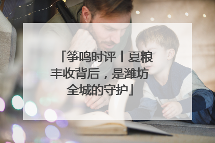 筝鸣时评丨夏粮丰收背后，是潍坊全城的守护