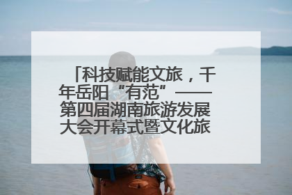 科技赋能文旅，千年岳阳“有范”——第四届湖南旅游发展大会开幕式暨文化旅游推介会侧记