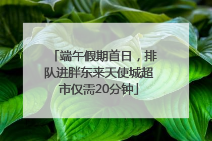 端午假期首日，排队进胖东来天使城超市仅需20分钟