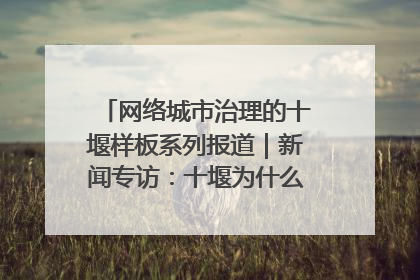 网络城市治理的十堰样板系列报道｜新闻专访：十堰为什么成为“黑马型”城市治理网络维度典型