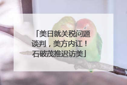 美日就关税问题谈判，美方内讧！石破茂推迟访美