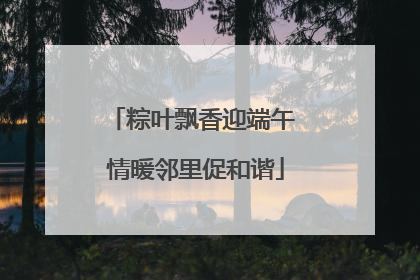 粽叶飘香迎端午 情暖邻里促和谐
