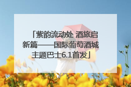 紫韵流动处 酒旅启新篇——国际葡萄酒城主题巴士6.1首发
