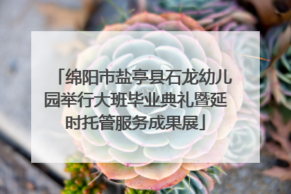 绵阳市盐亭县石龙幼儿园举行大班毕业典礼暨延时托管服务成果展