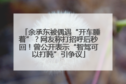 余承东被偶遇“开车睡着”？网友称打招呼后秒回！曾公开表示“智驾可以打盹”引争议