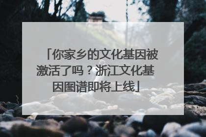 你家乡的文化基因被激活了吗？浙江文化基因图谱即将上线