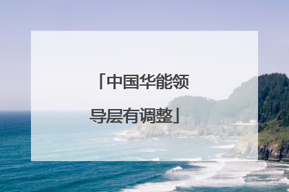 中国华能领导层有调整