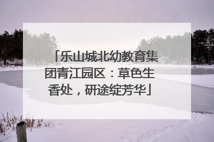 乐山城北幼教育集团青江园区：草色生香处，研途绽芳华