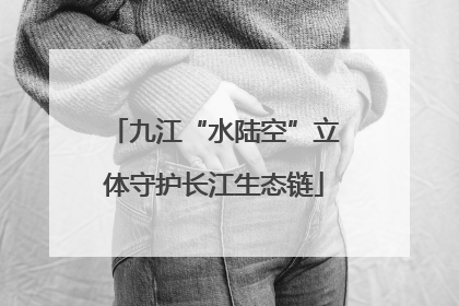 九江“水陆空”立体守护长江生态链