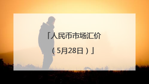 人民币市场汇价（5月28日）