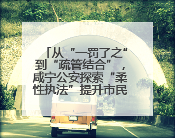 从“一罚了之”到“疏管结合”，咸宁公安探索“柔性执法”提升市民出行体验