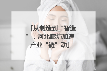 从制造到“智造”，河北廊坊加速产业“链”动