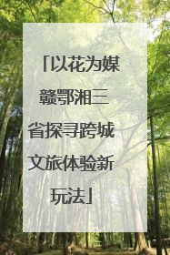 以花为媒 赣鄂湘三省探寻跨城文旅体验新玩法