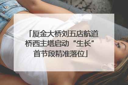 厦金大桥刘五店航道桥西主塔启动“生长” 首节段精准落位
