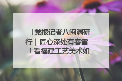 党报记者八闽调研行｜匠心深处有春雷！看福建工艺美术如何创新表达
