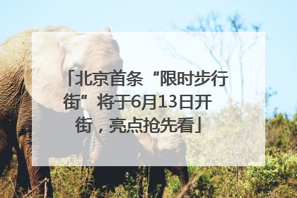 北京首条“限时步行街”将于6月13日开街，亮点抢先看