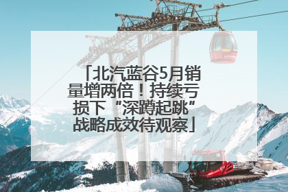 北汽蓝谷5月销量增两倍！持续亏损下“深蹲起跳”战略成效待观察