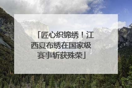 匠心织锦绣！江西夏布绣在国家级赛事斩获殊荣
