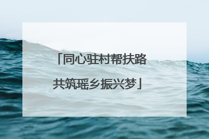 同心驻村帮扶路 共筑瑶乡振兴梦