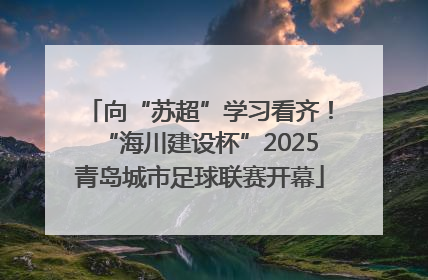 向“苏超”学习看齐！“海川建设杯”2025青岛城市足球联赛开幕