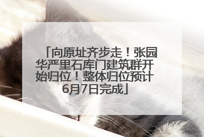 向原址齐步走！张园华严里石库门建筑群开始归位！整体归位预计6月7日完成