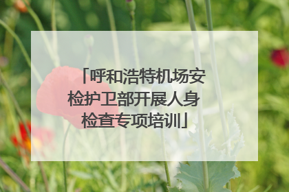 呼和浩特机场安检护卫部开展人身检查专项培训