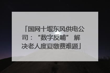 国网十堰东风供电公司：“数字反哺” 解决老人度夏缴费难题