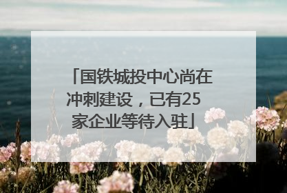 国铁城投中心尚在冲刺建设，已有25家企业等待入驻