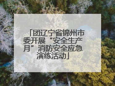 团辽宁省锦州市委开展“安全生产月”消防安全应急演练活动