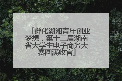 孵化湖湘青年创业梦想，第十二届湖南省大学生电子商务大赛圆满收官