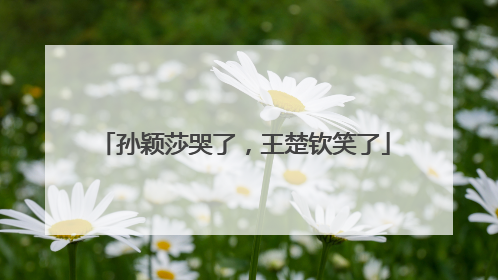 孙颖莎哭了，王楚钦笑了