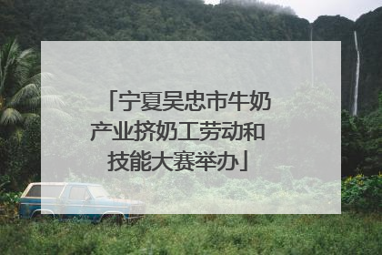 宁夏吴忠市牛奶产业挤奶工劳动和技能大赛举办