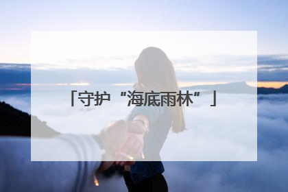 守护“海底雨林”