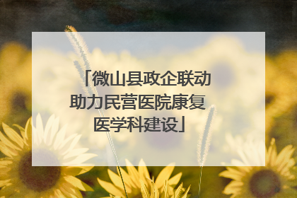 微山县政企联动助力民营医院康复医学科建设