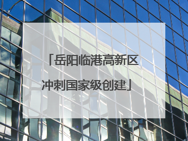 岳阳临港高新区冲刺国家级创建