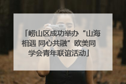 崂山区成功举办“山海相遇 同心共融”欧美同学会青年联谊活动