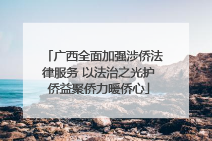 广西全面加强涉侨法律服务 以法治之光护侨益聚侨力暖侨心